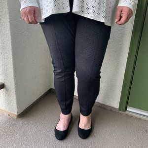 Hue Women's Tweed High-Waist Knit black legging's